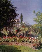 Claude Monet Flowering Garden at Sainte Adresse, oil painting picture wholesale